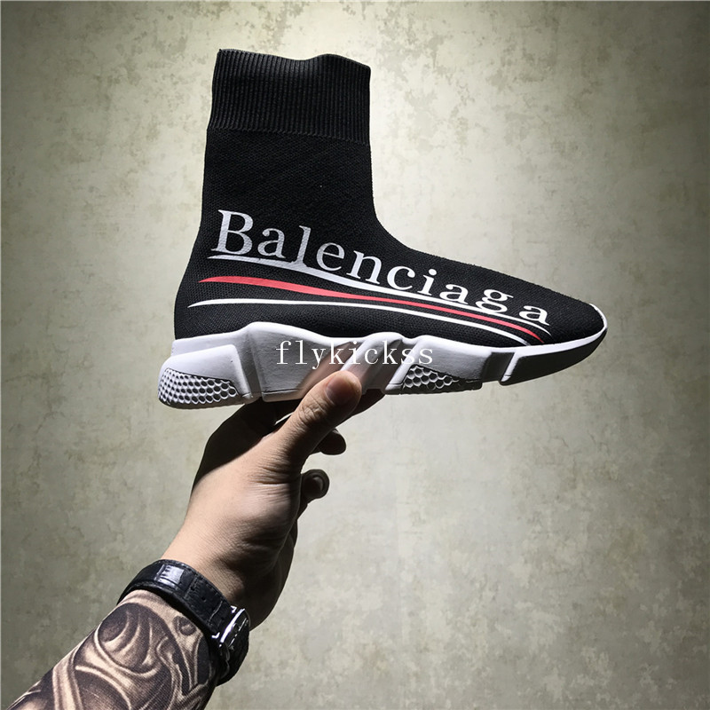 Coca-cola xBalenciaga Speed Trainer Sock Black